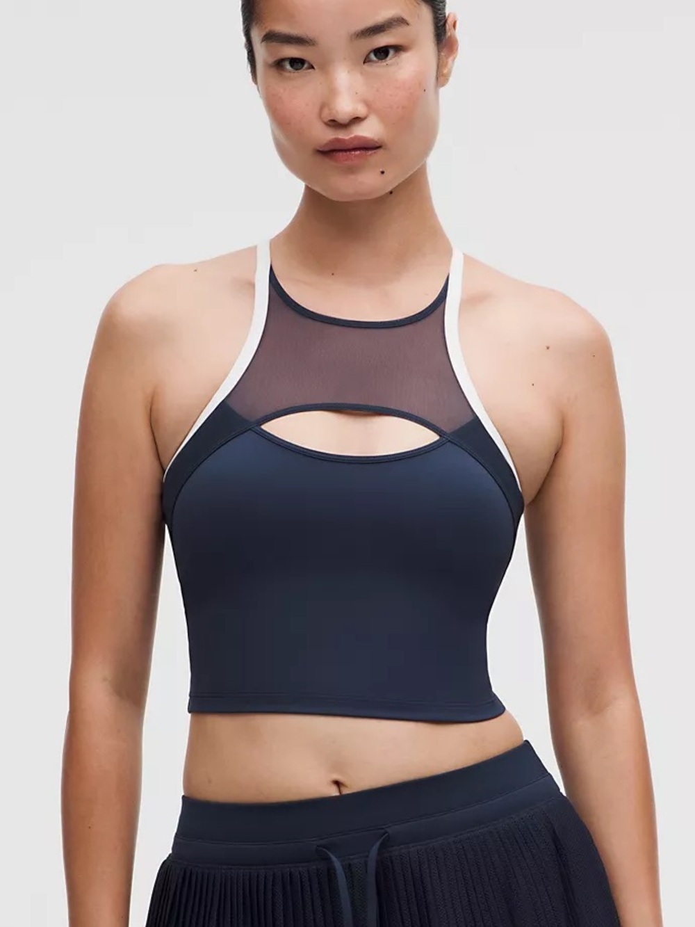 NWT Lululemon Ace Advantage Mesh Panel Tennis Tank Club Blue White S